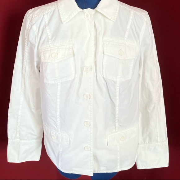 Sigrid Olsen White Cotton Blazer - Picture 4 of 11